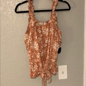 Orange flower shirt